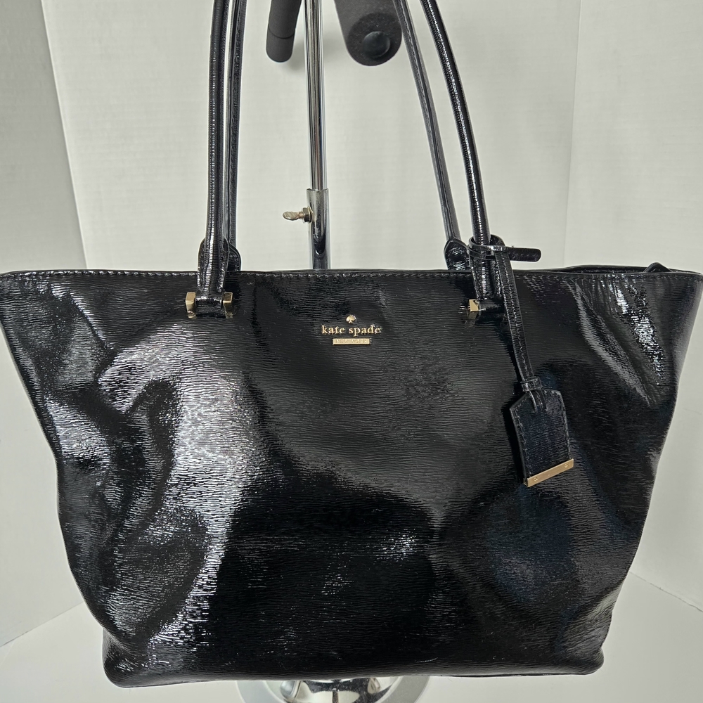 Kate Spade Cedar Street Harmony Tote Purse 100% Cow Leather Polka Dot Liner